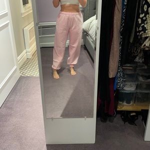 New without tags mad happy rose color sweatpants!